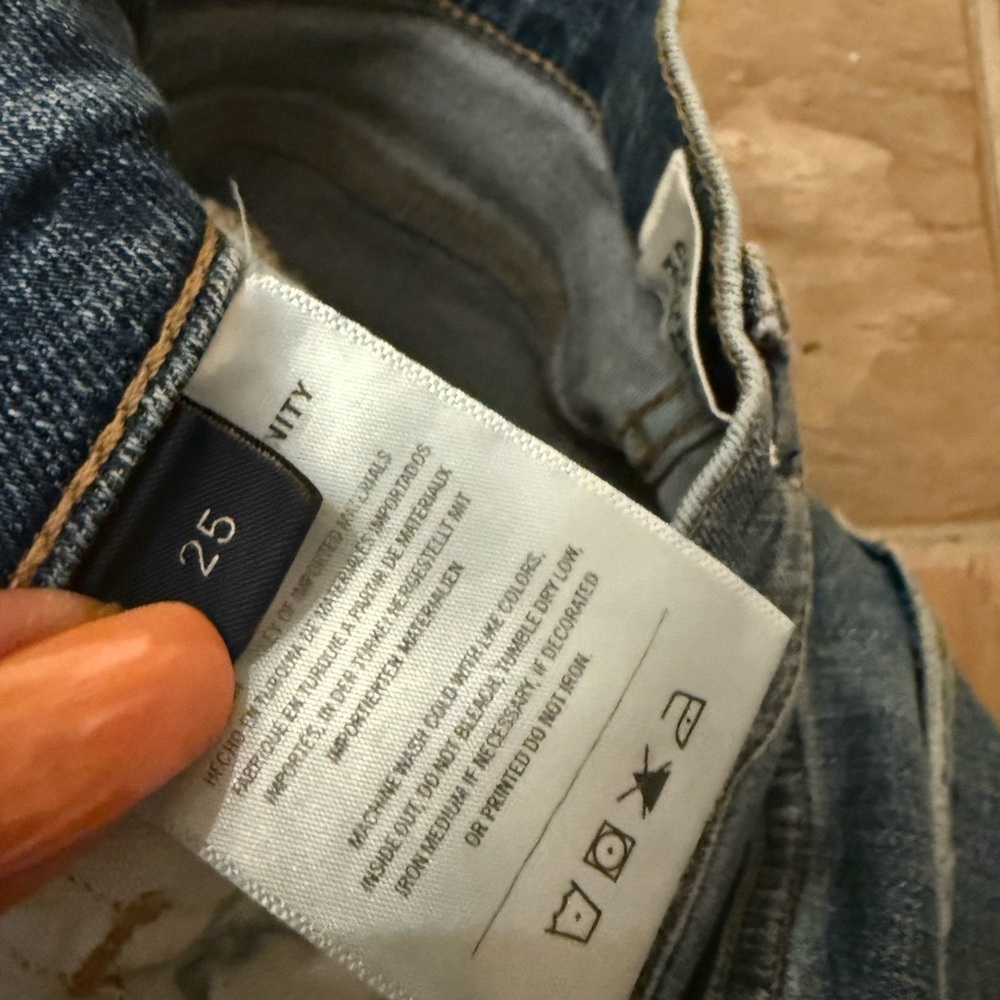 Citizens of Humanity Olivia High Rise Skinny Straight Jeans Sz 25 Medium Wash - Picture 6 of 8